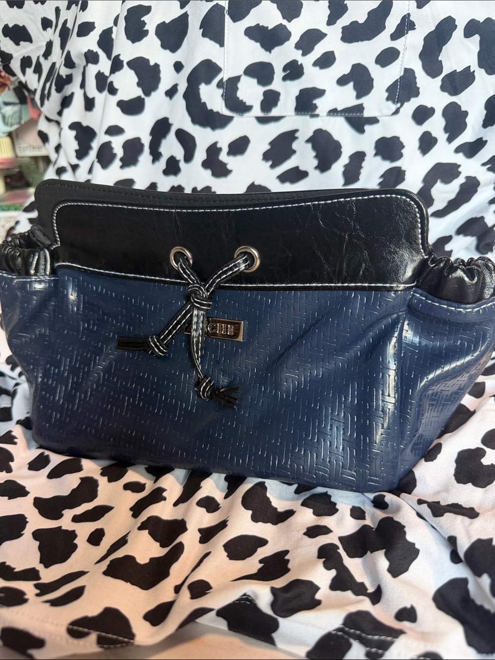Miche‎ Classic Purse SHELL ONLY Fits Classic Bag STEPHANIE blue & black nwt
